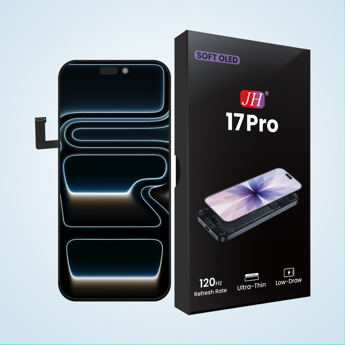 iPhone 17pro Soft OLED Screen