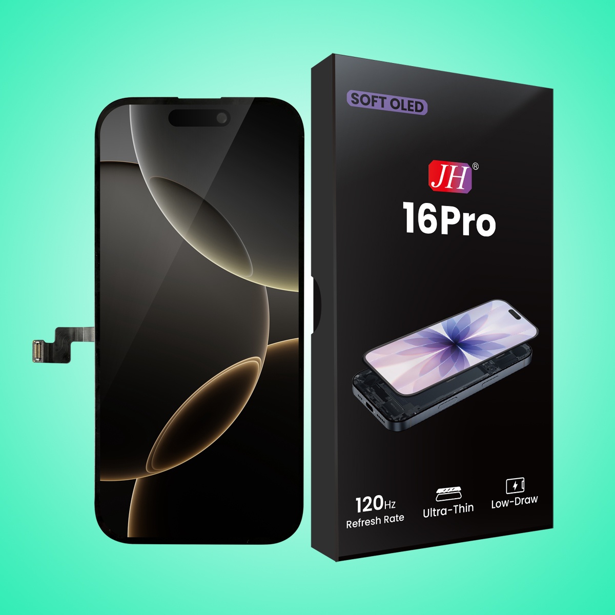 iPhone 16pro Soft OLED Screen-iphone display price