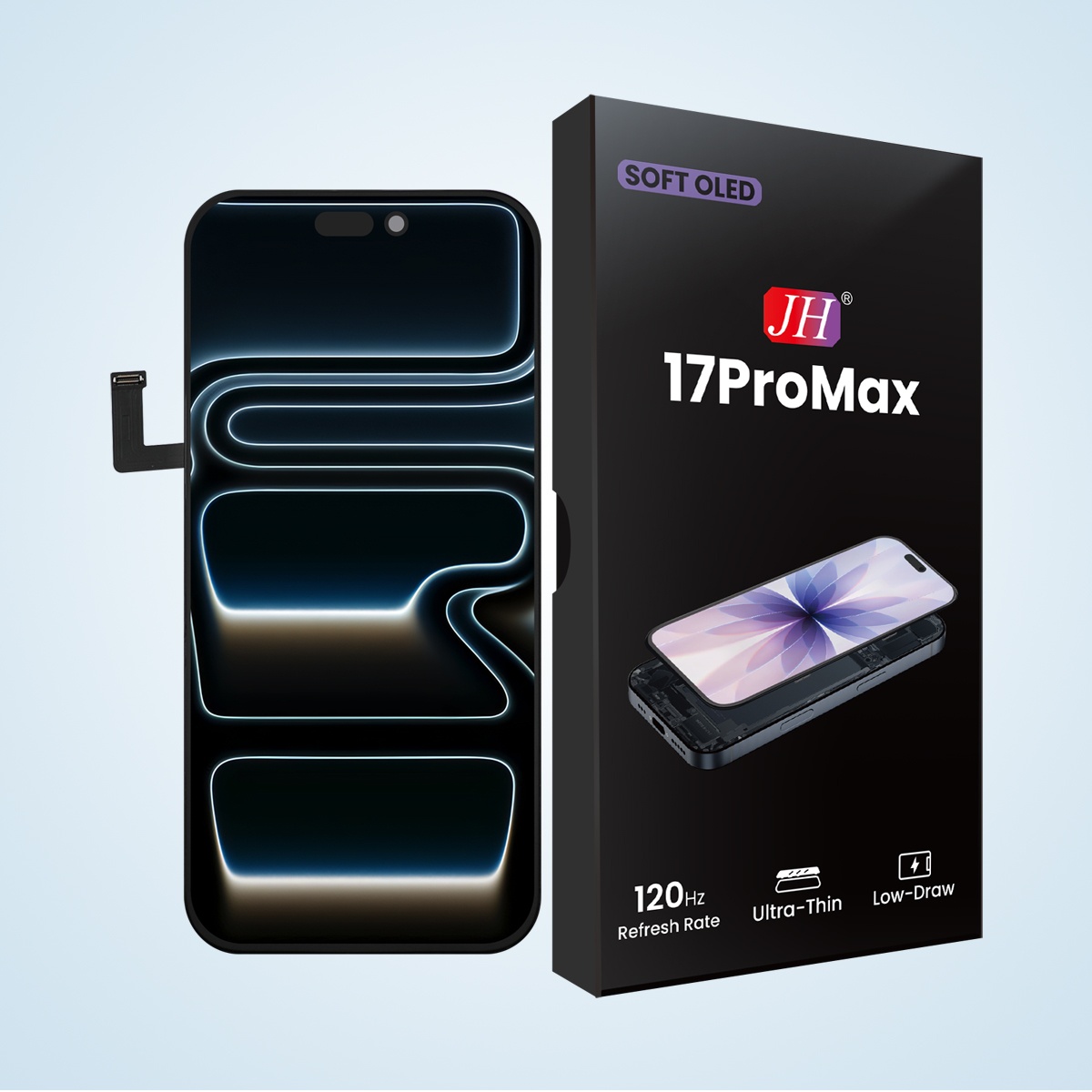 iPhone 17promax Soft OLED Screen-iphone display price