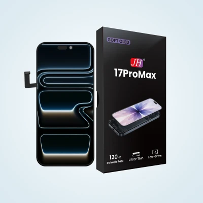 iPhone 17 pro max soft OLED screen replacement、original quality iPhone 17 pro max soft display